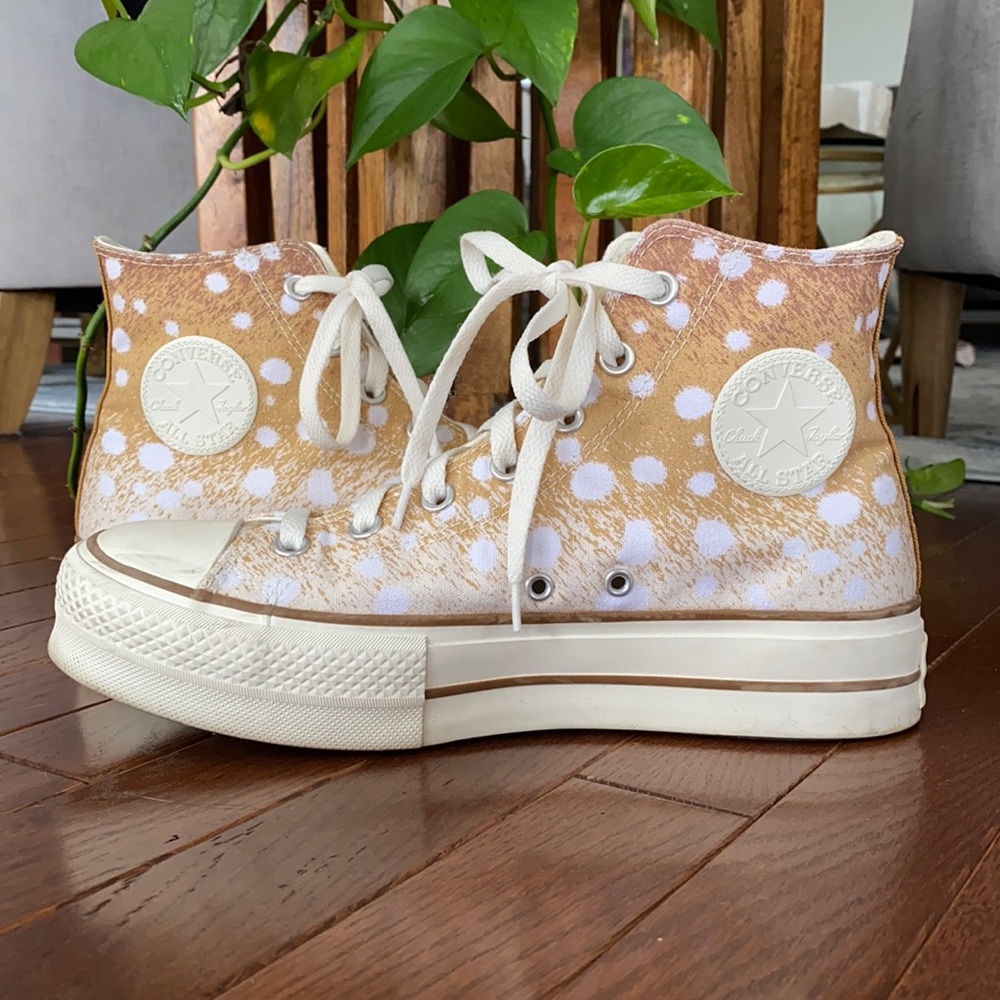 Converse Chuck Taylor Deer Print Platform High Top Sneakers